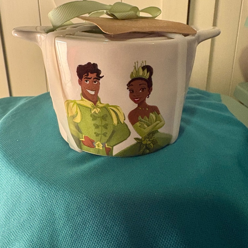 RAE DUNN Set of 4 Disney Princess & The Frog Tiana Nesting Measuring Cups NEW